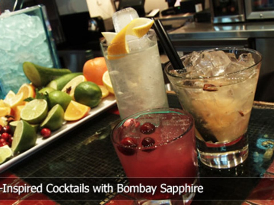 Holiday-Inspired Cocktails with Bombay Sapphire