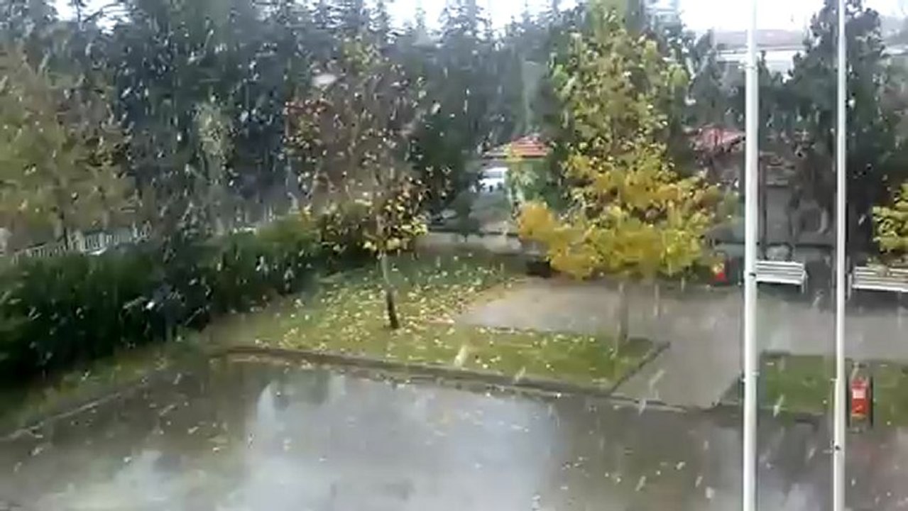 Yılın ilk kar yağışı