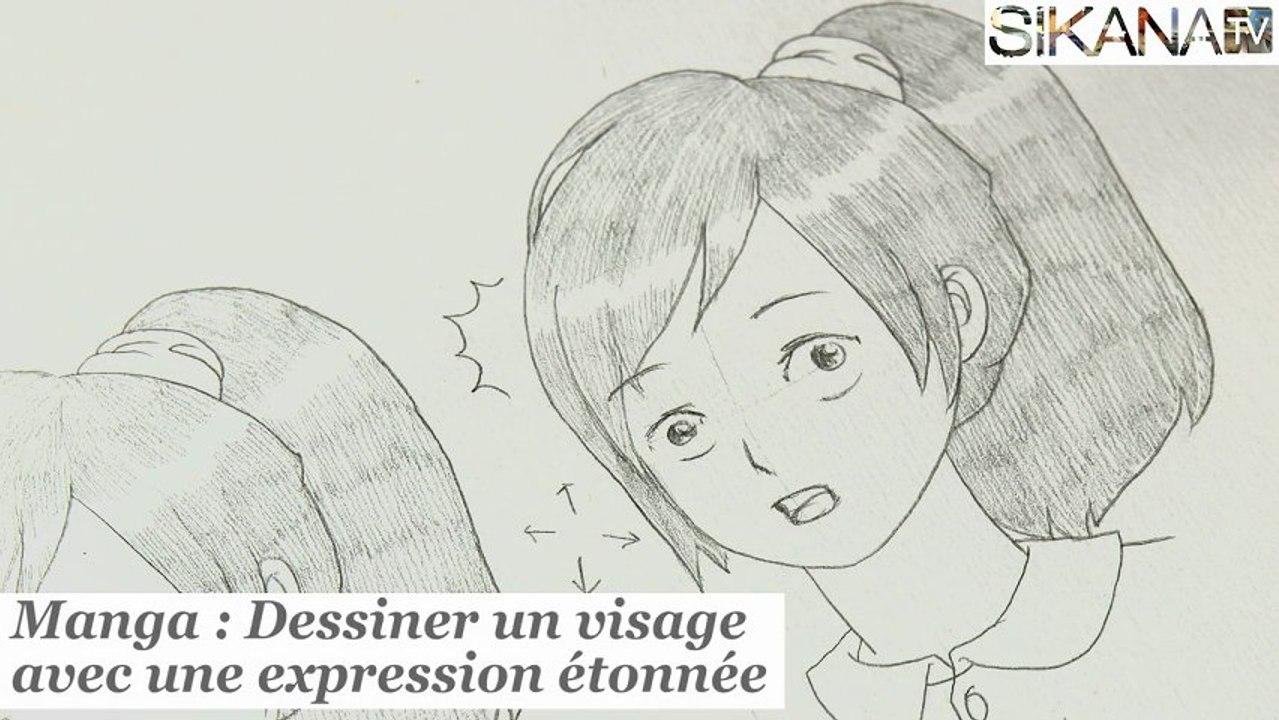 Manga : Dessiner un personnage étonné - HD