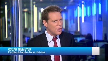 Hommage d'Elizabeth de Portzamparc à Oscar Niemeyer (France 24)