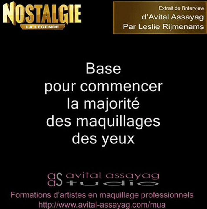 Formations makeup - Avital Assayag - Base pour commencer la majorité des maquillages des yeux