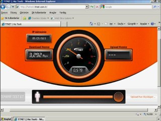ADSL Yardım, Hız Testi Yapma