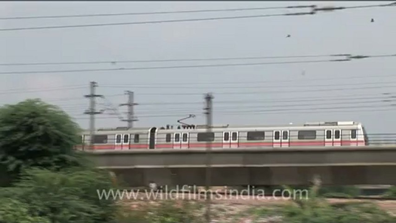 1127.Delhi Metro Trains, India.mov