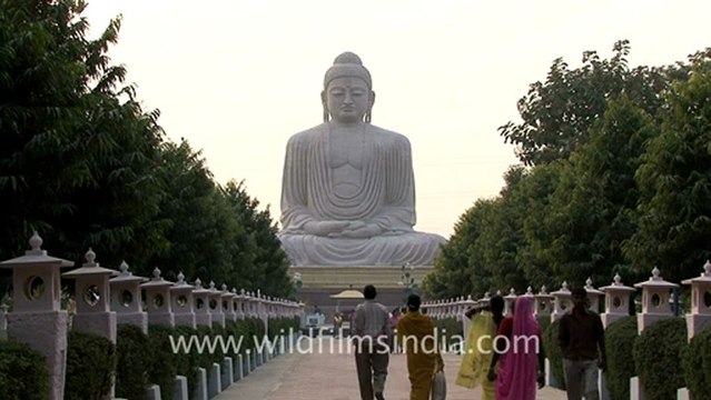 1142.The Great Buddha Statue, Bodhgaya.mov