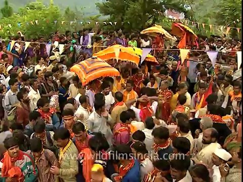 1194.Devotees in Nanda Devi Raj Jaat Yatra.mov