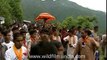 1343.Devotees in Nanda Devi Raj Jaat Yatra.mov