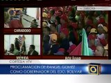 Rangel Gómez durante la proclamación: Se hizo justicia y ganamos con más de 10 mil votos