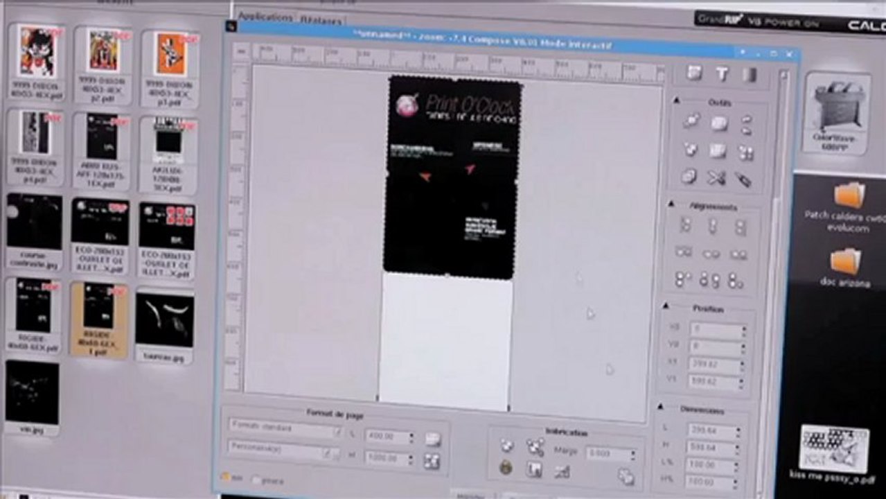 Imprimer des Panneaux Aluminium Dibond.