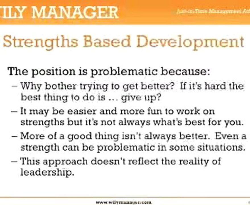 Strengths Based Development - A Step by Step Guide for Busy Managers