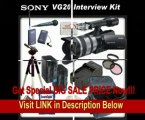 Sony NEX-VG20H Interchangeable Lens HD Handycam Camcorder With Sony 18-200mm E-mount Lens   Interview Package - Includes: Wireless Lapel & Handheld Microphone Set, 3 Piece Filter Kit (UV,CPL,FLD), 32GB SDHC Memory Card, Card Reader, Full Size Tripod, 2 Re