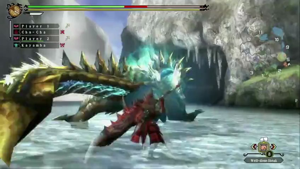 Monster Hunter 3 Ultimate Wii U - Zinogre Gameplay