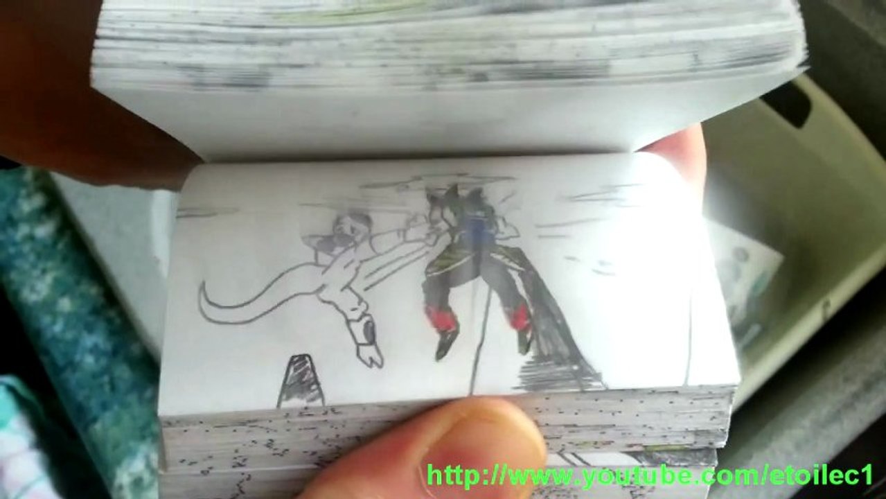 Dragon Ball Z Flipbook - Bardock vs Freezer