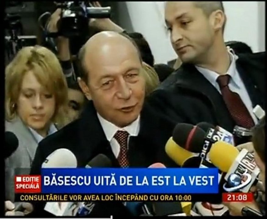 TRAIAN BASESCU SI MINCIUNA PROPAGANDEI CU "VESTUL SI ESTUL" LA ALEGERI