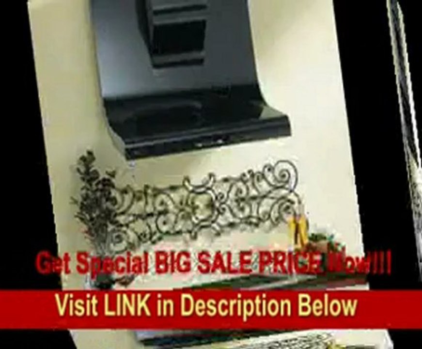 36 Wall Mount Chimney Hood with Multiple Exterior/In-Line Blower Options 4-Speed Push Button Control Blue LCD Display 4 Halogen Lamps and Dishwasher Safe Mesh Filters in