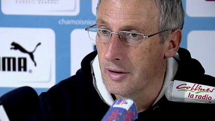 Conférence de presse Chamois Niortais - CS Sedan : Pascal GASTIEN (NIORT) - Laurent  GUYOT (CSSA) - saison 2012/2013