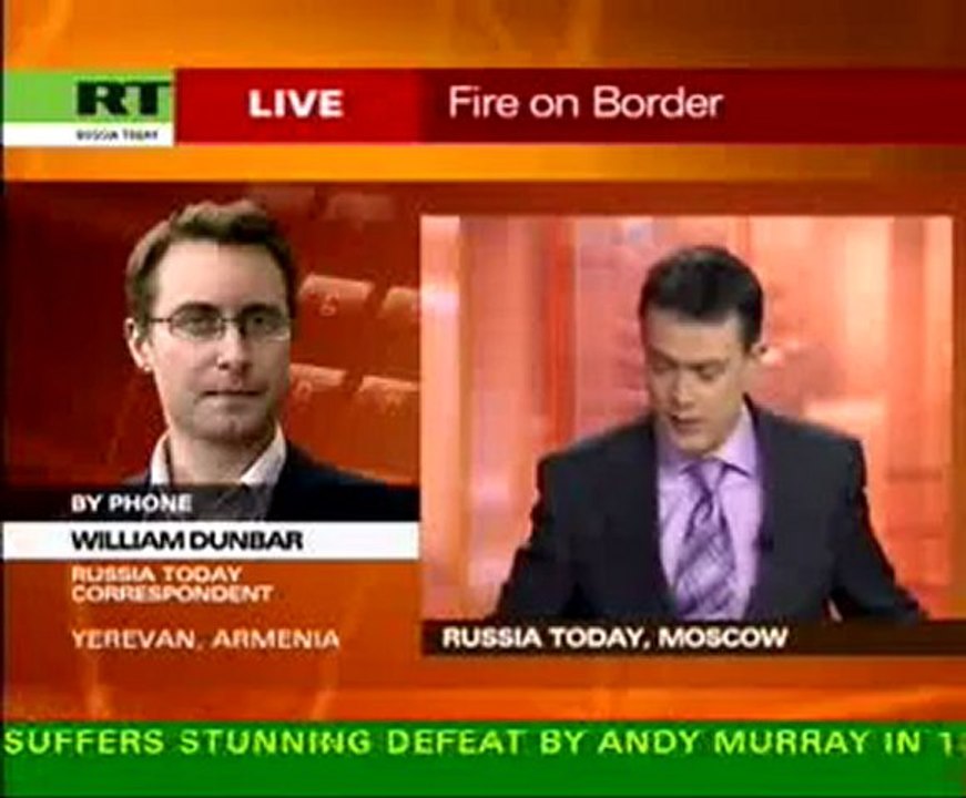 Armenian and Azerbaijani troops exchange fire