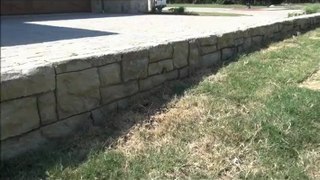 Artificial   rock concrete retaining wall  Dallas, TX
