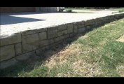 Artificial   rock concrete retaining wall  Dallas, TX