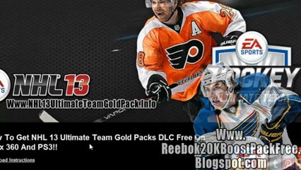 Download NHL 13 Ultimate Team Gold Packs DLC Free