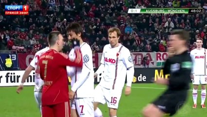 Ribéry sort la boîte à gifles et se fait expulser !