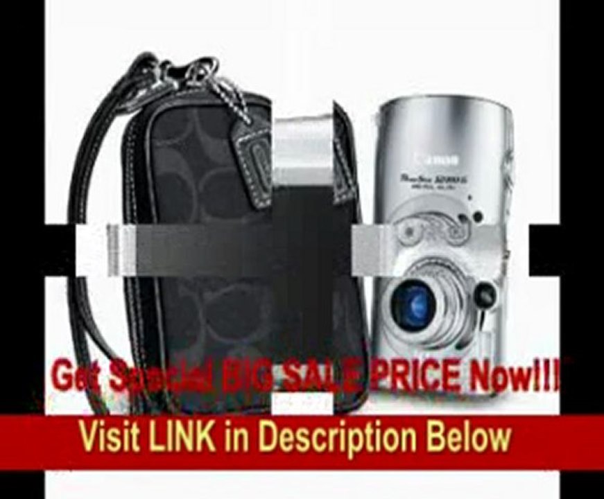 Canon Powershot SD990IS 14.7MP Digital Camera with 3.7x Optical Image Stabilized Zoom Coach Kit (Silver)