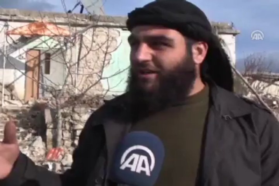 AA bombalar altındaki Türkmen bölgesinde