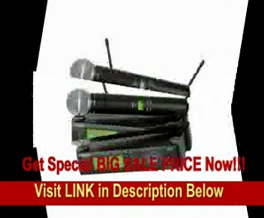 Shure SLX24/SM58-G5 Wireless Microphone System (G5/494 - 518 MHz), Includes SLX4 Receiver, SLX2 Handheld Transmitter and SM58 Microphone