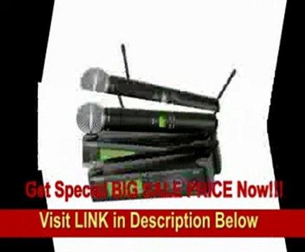 Shure SLX24/SM58-G5 Wireless Microphone System (G5/494 - 518 MHz), Includes SLX4 Receiver, SLX2 Handheld Transmitter and SM58 Microphone