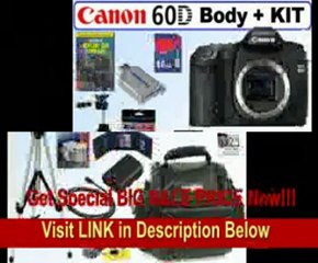 Canon EOS 60D 18 MP CMOS Digital SLR Camera (Body) + 16GB Deluxe Accessory Kit