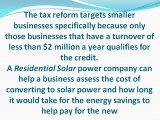 Converting Small Businesses to Solar Power