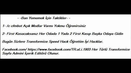 Transformice Ban Ban Yemiyen Speed Hack Asla Ban Yemez
