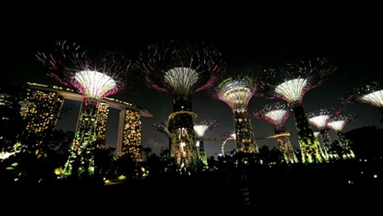 Luminosa Navidad en Singapur