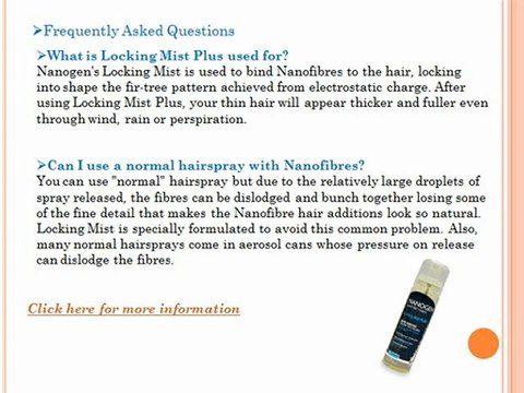 Nanogen Hair Loss Products For Hair Loss Prevention