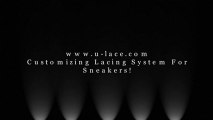 Customizing Shoe Lace System For Sneakers. U-Lace Turns Sneakers Into Slip-Ons.
