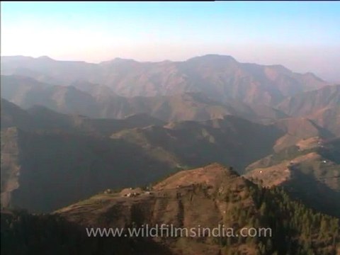 2029.Aerial view of Himalayan mountains near Manali.mov