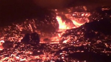 Dramatic video: Russian volcano spews lava