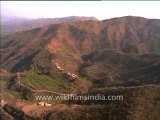 2045.Terraced fields in the Himalaya! Pinjore to Manali chopper flight in Himachal Pradesh.mov