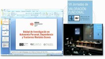 VII JORNADAS VALORACION FUNCIONAL (primera parte)