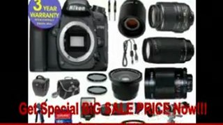 REFURBISHED Nikon D7000 Digital Camera + Nikon 18-55mm VR Lens + Nikon 70-300mm Lens + .40x Wide Angle Fisheye Lens + 500mm Mirror Lens + 2x T-Mount Telephoto Lens + 650-1300mm Zoom Lens + 3 Year Celltime