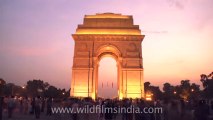 2305.India gate at dusk, New Delhi.mov