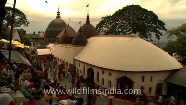 2333.Devotees at Kamakhya temple in quick motion.mov
