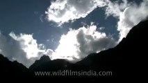 2368.Moving clouds over Valley of flowers.mov