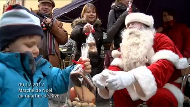 La caméra en balade - Marché de Noël au quartier de Rive (19.12.2012)