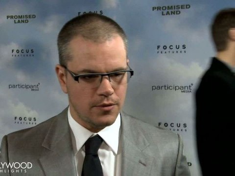 Matt Damon Speaks & Parties at the Promised Land Los Angeles Premiere
