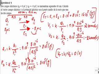 Problemas resueltos de electrostática ejercicio 4