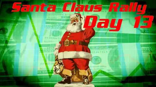 Santa Claus Rally Special report Day 13 December 19th 2012 S&P 500 Emini Futures
