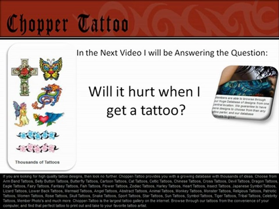 Tattoos With Meaning - Will it hurt when I get a tattoo?.mp4