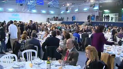 Rajoy asiste a la cena de Navidad del PP madrileño