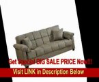 Handy Living CAC4-S1-AAA63 050 Living Room Convert-A-Couch Microfiber Sleeper Sofa With Pillow Top A