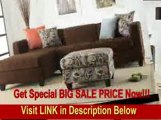 2pc Sectional Sofa with Reversible Chaise in Dark Chocolate Microfiber